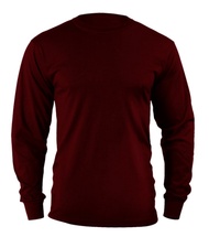 Long Sleeve Plain Maroon Cotton For Mens Free size fit up to Large