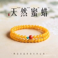 Bracelet Bracelet Duobao Stable Millet Beeswax Double Circle Turquoise Southern Red Three Circles Fe