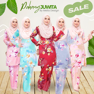 By Melia Design Baju Kurung Pesak Pahang Silk Corak Bunga Murah Viral Kurung Cikgu Ready Stok Moden 