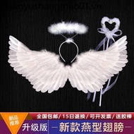 Angel Feather Wings Princess Props Fairy Magic Wand Flower Girl Decoration Devil Children's Day Stage Catwalk Performance