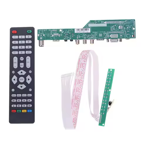 1 Set Good Quality T.V53.03 Universal LCD TV Controller Driver Board V53 Analog TV/AV/PC/HDMI/USB Me