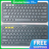Logitech | คีย์บอร์ด Logitech K380S สี Smoky Black  แกะสลักตัวอักษรทั้งภาษาเกาหลีและอังกฤษ