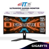 GIGABYTE G34WQC A 34" WQHD Ultrawide Curved VA Gaming Monitor | 144Hz | FreeSync Premium | 1500R | 1440p