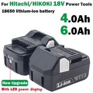 Upgrade Para Sa Hitachi/Hikoki 18V Power Tools Li-Ion Battery 18V 4Ah/6Ah Para Sa Bsl1830 Bsl1850 B