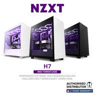 NZXT H7 Series : H7, Flow, Elite RGB Minimalist Gaming PC Case [3 Color Options]