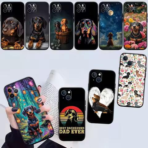 HU14 Dachshund Dog Phone Case for Motorola Moto Edge 70 G06 G67 G77 G87 Fusion Pro Power Plus G MAX