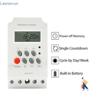 LEETERUN Digital Timer, 12V 110V Timer Switch, Durable LED 25A 220V Electrical Device Timer Electric