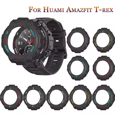 Soft TPU Protector Cover Case For Xiaomi Amazfit T-Rex Smart Watch Protective Shell Frame For Huami 