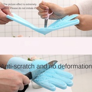 Pet bath brush☈♟◐Bathing glove tool for pet dog and cat golden hair massage and massage, cat brush, anti-scratch and ant