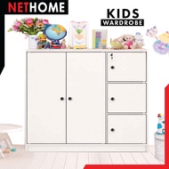 ⚡️NETHOME⚡️Kid Wardrobe Children Wardrobe/ Kid's Wardrobe / 5 Door / almari baju budak + extra stora