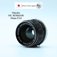 [Used in Japan] " Vintage Lens " MC W.ROKKOR-HG 35mm f/2.8 Minolta Released in 1966 Japan