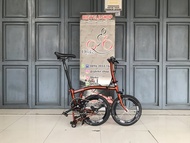 BROMPTON S6E FLAME LACQUER BROMIE second 2nd sepeda lipat folding bike