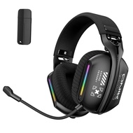 ONIKUMA GT808 Tri-Mode Wireless Gaming Headset with Noise Cancellation and RGB Lighting