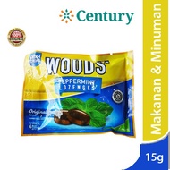 Woods Papermint Lozenges 15gr / permen pelega tenggorokan / candy woods woods / batuk