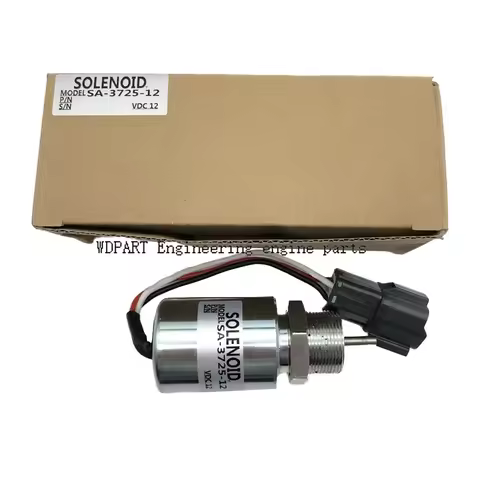 30A87-10044 PJ7415748 30A87-20402 SA-3725-12 Stop Solenoid 12V For Mitsubishi S3L S4L Volvo EC13 EC1