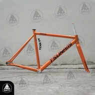 FRAME + FORK SEPEDA FIXIE TSUNAMI SNM 100 ALLOY RINGAN ! - DIRTHE SHOP