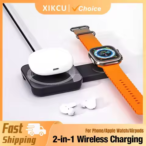 2 in 1 Foldable Magnetic Wireless Charger For Magsafe iPhone 16 15 14 13 12 Samsung Xiaomi Apple Wat