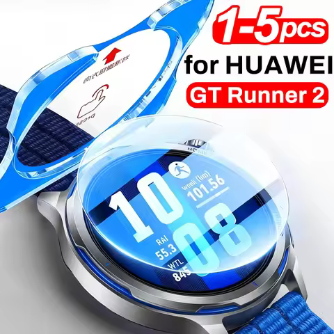 Easy Install Tempered Glass for Huawei Watch GT Runner 2 Screen Protector Dust Free Film for Huawei 