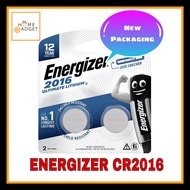 [GENUINE] 2PCS CR2016 Energizer Lithium Batteries 3V (E-CR2016BP-2)