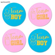 [welove01] 24pcs/set Team Boy Team Girl Stickers Boy or Girl Vote Sticker for Gender Reveal SG