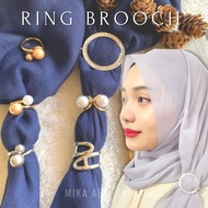 Ring brooch tudung mutiara Muslimah Cincin Tudung Scarf Buckle Tudung Ring Tudung Bawal Ring Tudung 