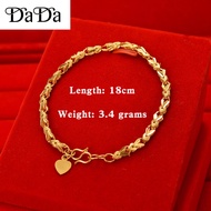 Original 916 Gold Bracelet Pawn Rabbit Ear Table Chain Ladies Bracelet Jewelry