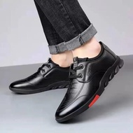 Fashionable Men's Leather Shoes Men's Casual Shoes Light Breathable Men's Driving Shoes Flat Shoes