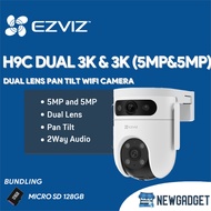 EZVIZ H9C DUAL 3K & 3K (5MP & 5MP) COLORNIGHT DUALLENS OUTDOOR PT CAMERA FREE MICRO SD 128GB