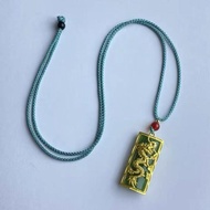 Mới rồng phượng chengxiang Đá Mã Não Mặt dây chuyền với mạ vàng rồng Mặt dây chuyền phượng hoàng