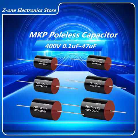 2Pcs MKP Series 400V 0.1uF-47uF Audiophile Frequency-Divided Audio Capacitor Divider 0.1UF 0.22 0.47