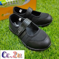 Pallas Jazz 204-034 Girl Black School Shoe/Kasut Sekolah Hitam Budak Perempuan