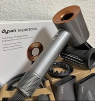 💖Dyson/戴森吹風機國行1600W家	 用負離子電吹風supersonic HD15 銀銅