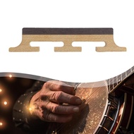 [qwolqn] Brown Wooden Banjo Bridge 5 String Banjo Replacement Guitar Bridge Musical Instrument Parts