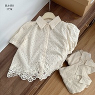 Boconganh HA458 Cream Lace Shirt from Guangzhou WEI DUO