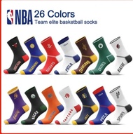 NBA LOGO Basketball Socks Mid-Cut Socks Cotton Socks Men's Elite Socks