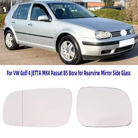 Auto Left Right Rearview Mirror Side Glass White Mirror with Heating for VW Golf 4 JETTA MK4 Passat 