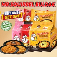 Mr.Squirrel Buldak Noodles Carbonara Budget Pack Noodles 3 Flavors 5 Pack sanyang Noodles140g Snack