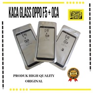Lcd GLASS/GLASS OPPO F5/OPPO F5 YOUTH BLACK+OCA