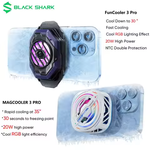 Black Shark MagCooler/FunCooler 3 Pro Magnetic Cell Phone Cooler For 2.63-3.46 inches iPhone xiaomi 