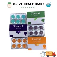TRAZESIL HERBAL COUGH LOZENGES ORANGE/ BLACKCURRANT/ MINT FLAVOUR