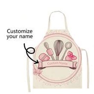 1pc Custom Chef Apron ,Mother's Day Gift,Customized Name, Women Custom Chef Cooking Kitchen Apron Pe