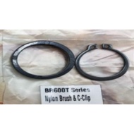BARRIER GATE CRANK SHAFT C CLIP & NYLON BRUSH. BARRIER GATE PARTS.