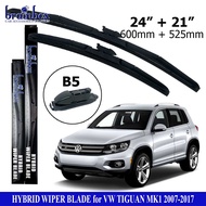 HIGH QUALITY Hybrid Wiper Blade VW Tiguan 2007-2017 Car Glass Wiper Rubber Car Glass Cleaner Car Win