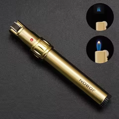 JOBON Metal Ghost Free Fire Butane Gas Lighter Torch Floating Fire Flint Lighter Grinding Wheel Infl