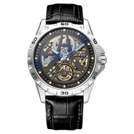 Mens Watch Waterproof Luminous Fully Automatic Mechanical Watch Hollow Genuine Trendy Brand Junyu Wa