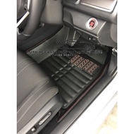 bahagian 【1 SET】PERODUA BEZZA 2016 - 2023 CUSTOMIZED FIT 5D FLOOR MAT CARPET LAPIK KAKI KERETA CAAT 