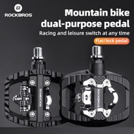 ROCKBROS Mountain Bike Pedal Flat Pedal Bicycle Bearing Waterproof Nylon Wear-Resistant Pedal Bicycl