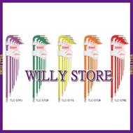 [WILLY STORE] EIGHT TLC-S7 Color Platinum Hex Wrench Set 7 Pieces Ball Allen Allen Key Set