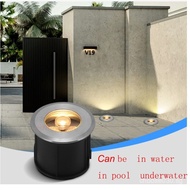 Ultra thin Waterproof 1w 3w LED Light Garden Underground IP68 Outdoor Buried Yard Path Swiming Pool 