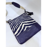 COC C0ACH Legacy Zebra Print Crossbody with Tassel